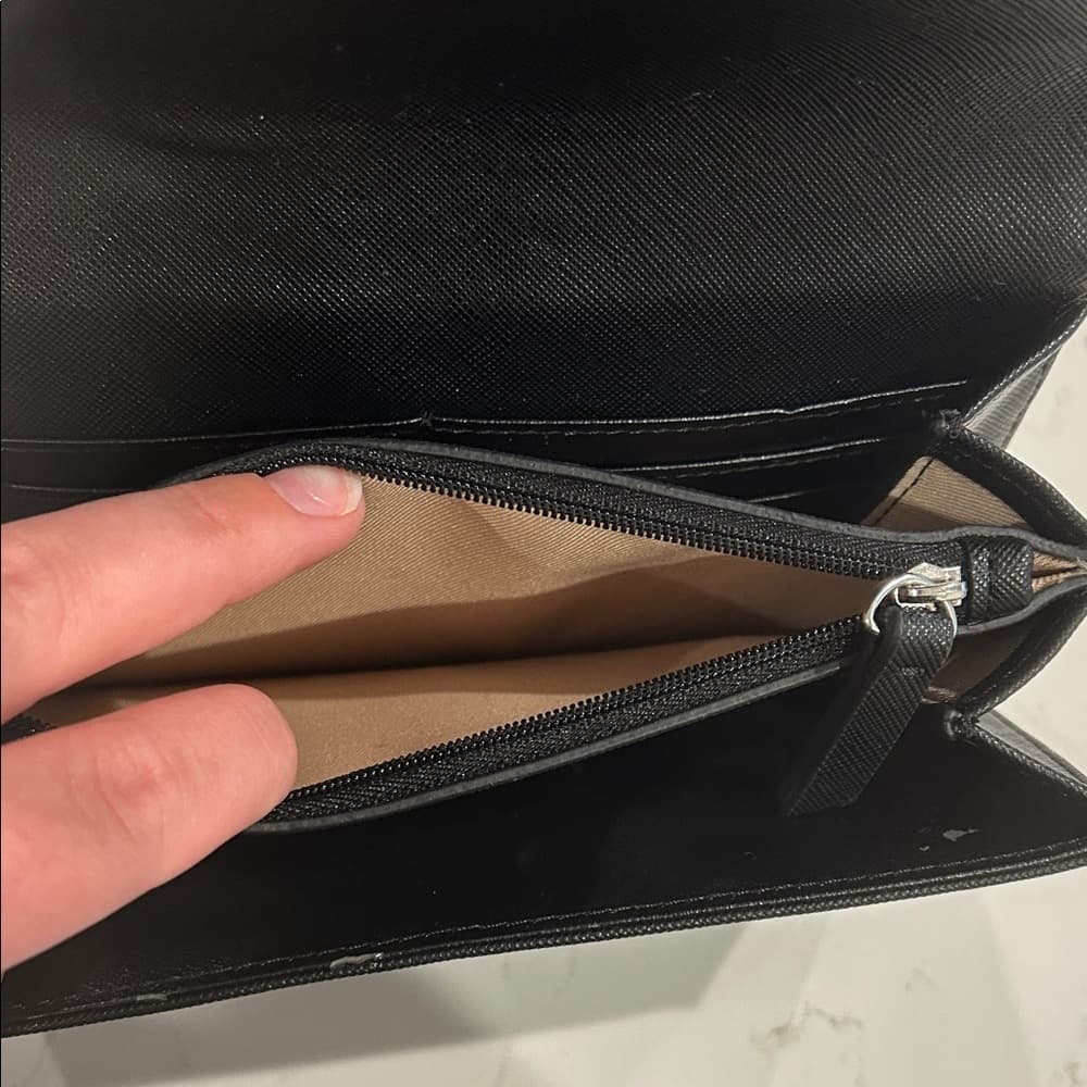 ⭐ Dana Buchman Black Wristlet Wallet Clutch Organizer Phone Case Purse - Thumbnail 6
