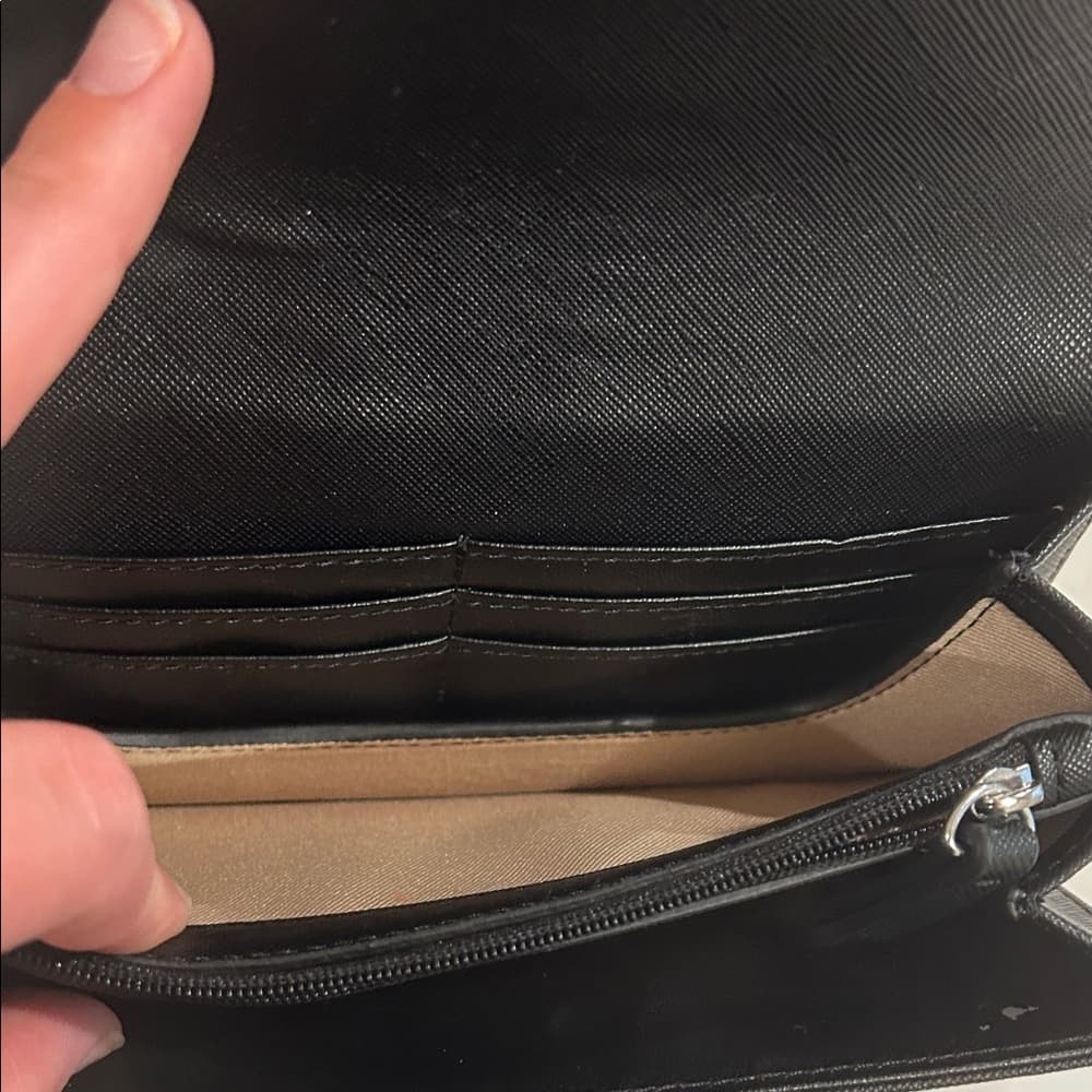 ⭐ Dana Buchman Black Wristlet Wallet Clutch Organizer Phone Case Purse - Thumbnail 7