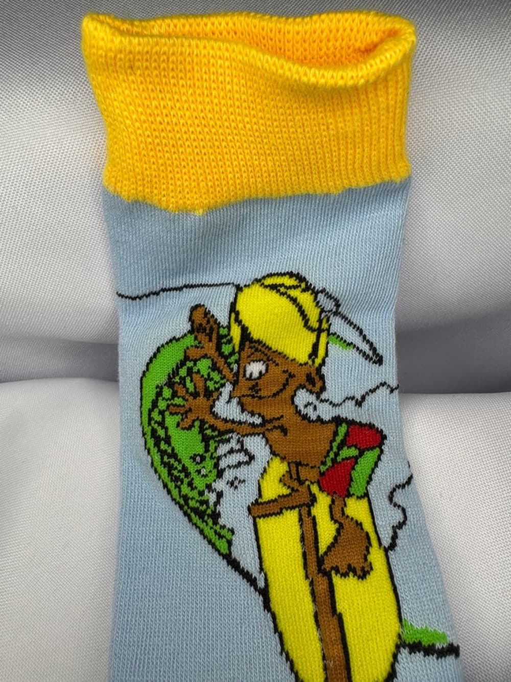 ★ Cartoon Surfing Mouse Crew Socks Fun Novelty Character Socks - Thumbnail 2