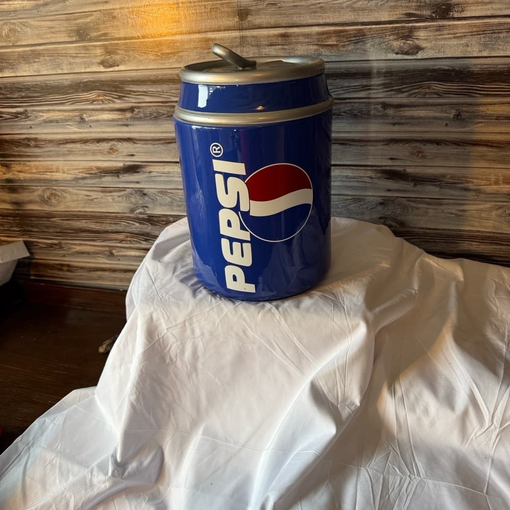 ★ Pepsi Can Cooler Ice Bucket Drink Cooler Collectible Party Decor - Thumbnail 11