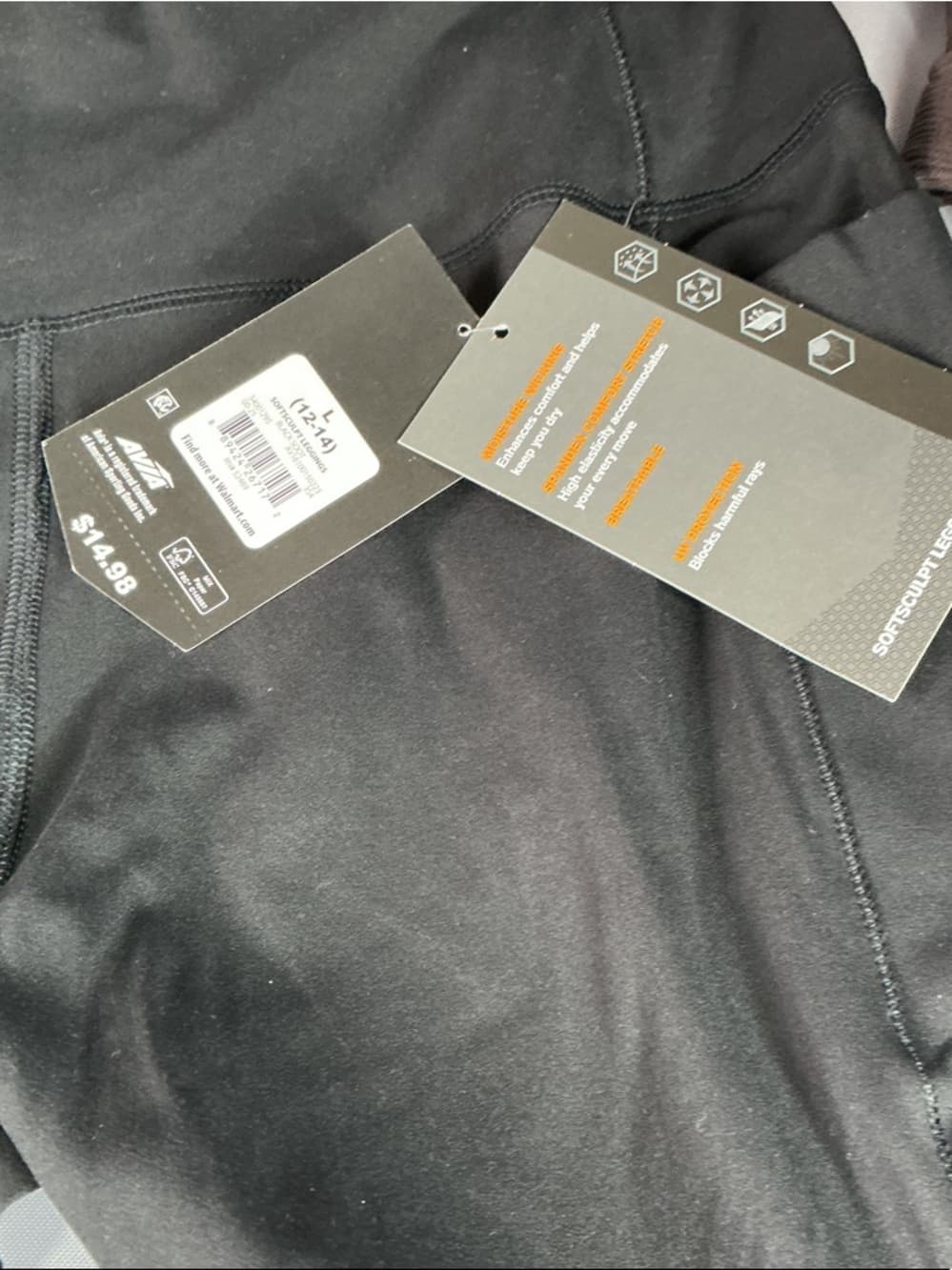 ★ NWT Black High Rise Pocket Leggings Athletic Workout Activewear - Thumbnail 2