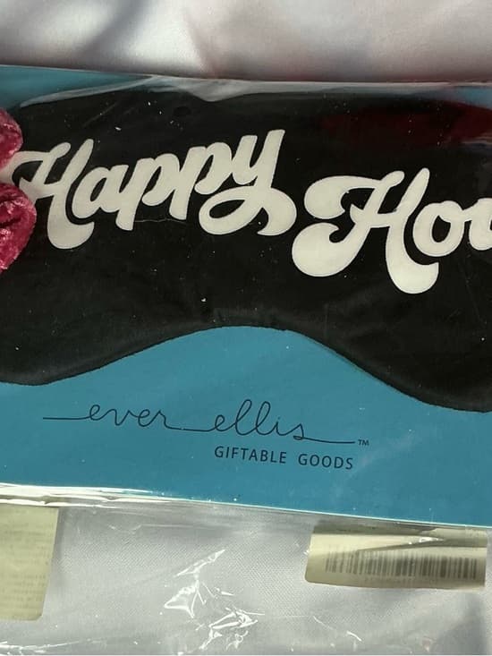 ⭐ NWT Ever Ellis Happy Hour Sleep Mask Set w Scrunchie Gift - Thumbnail 6