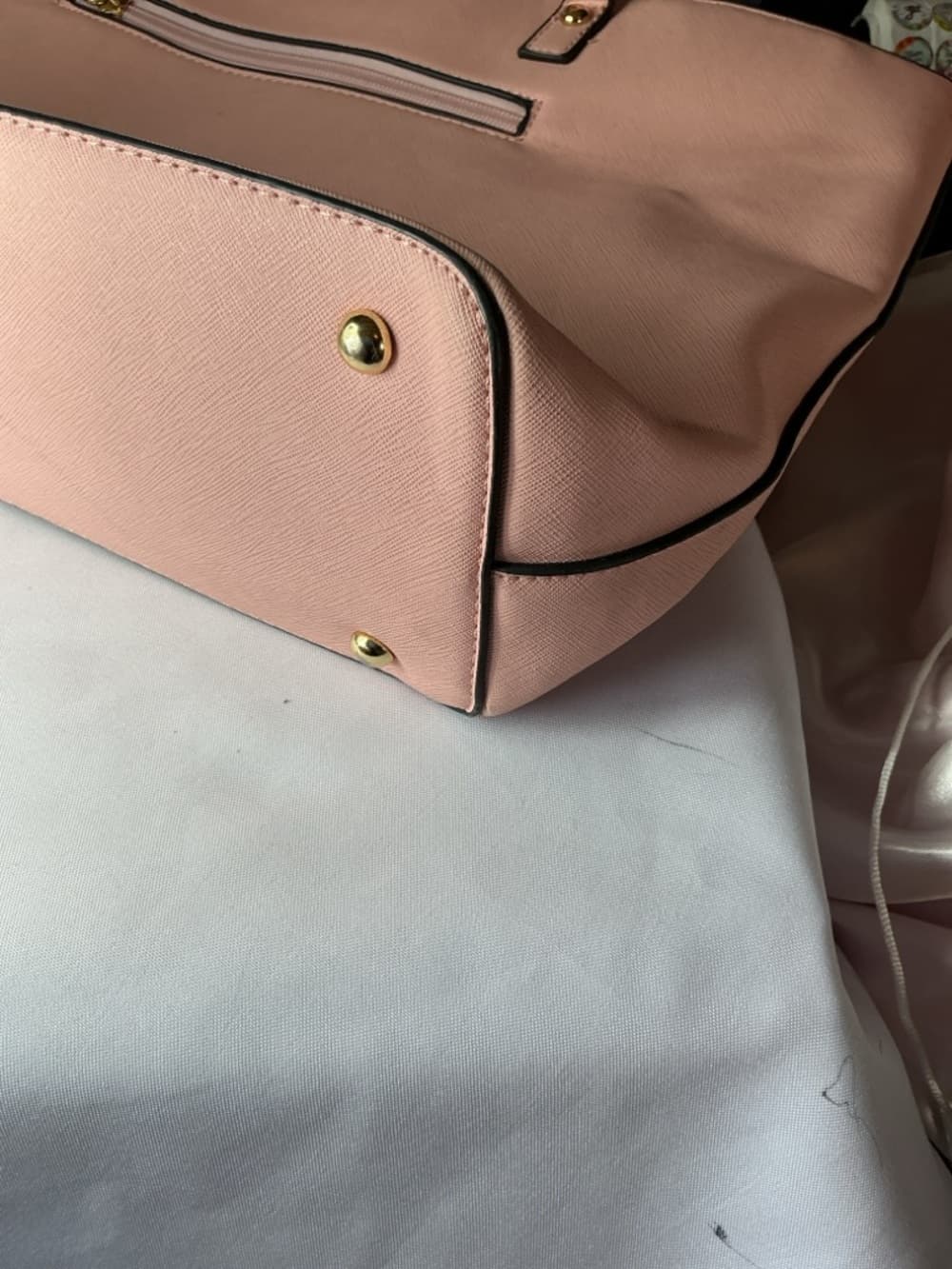 ⭐ Emma & Paige Blush Pink Large Tote Shoulder Bag Work Travel Purse - Thumbnail 6