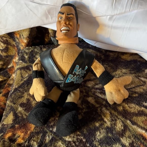 ★ WWE The Rock Plush Doll Wrestling Figure Toy Collectible WWF - Thumbnail 7