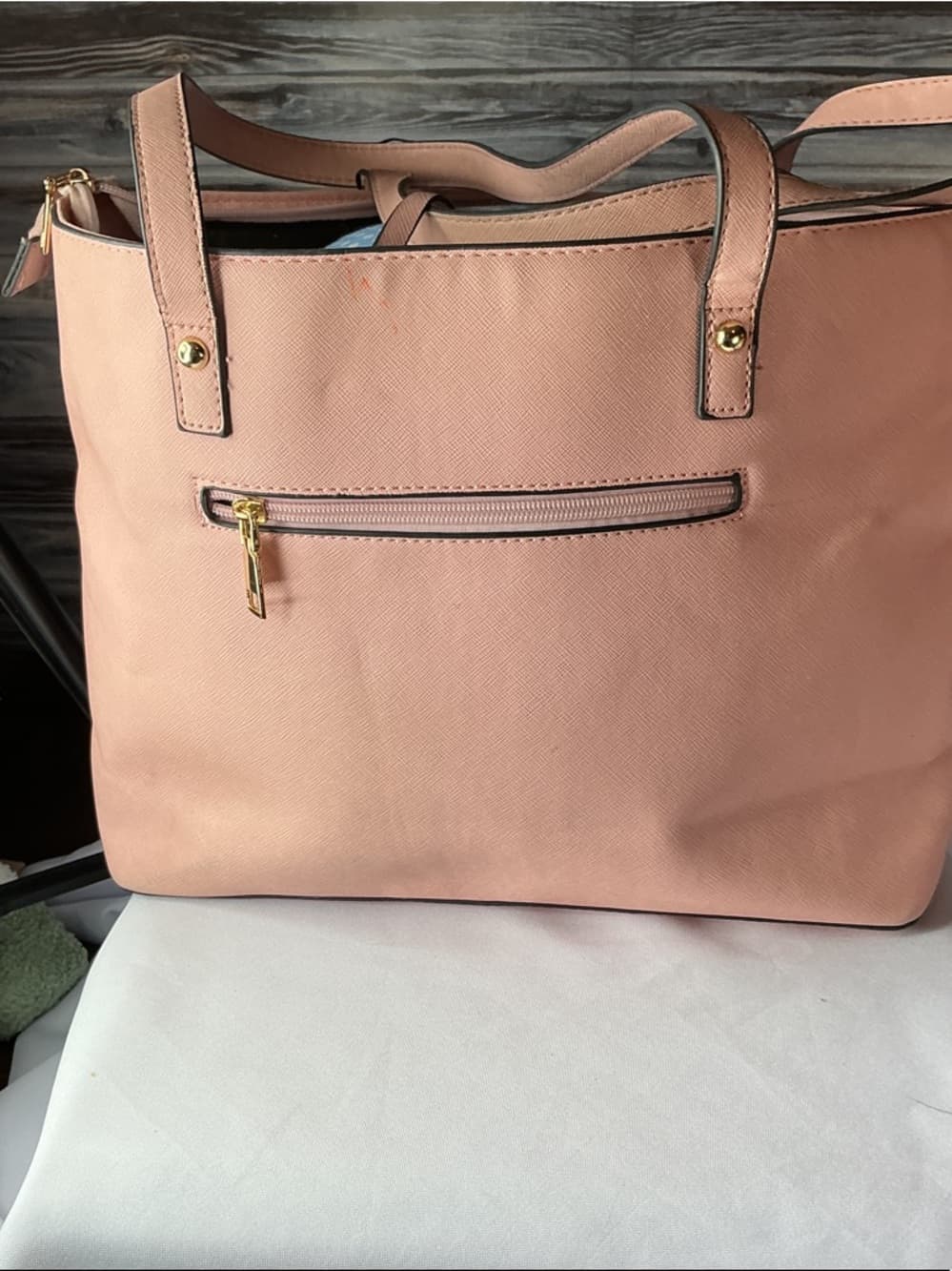 ⭐ Emma & Paige Blush Pink Large Tote Shoulder Bag Work Travel Purse - Thumbnail 2