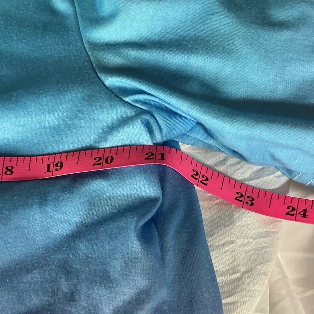 Vibrant Blue Henley Shirt - Thumbnail 2