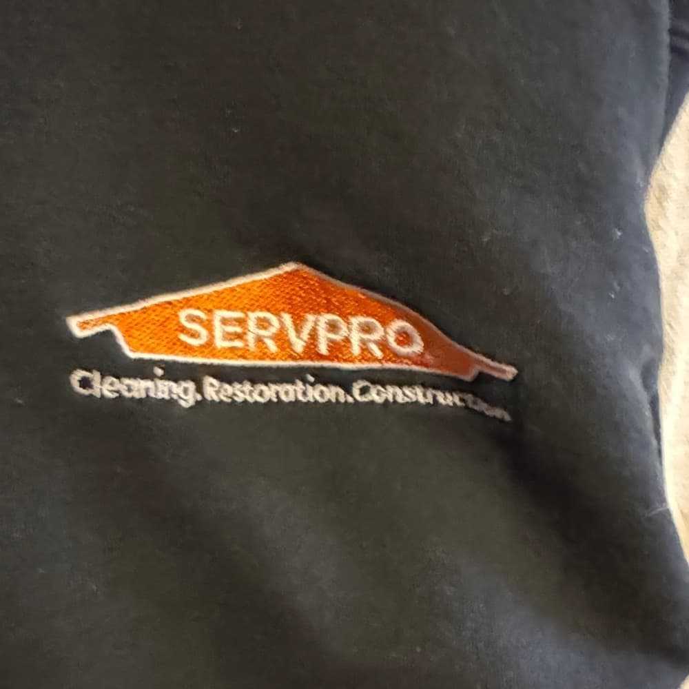 ⭐ SERVPRO Hoodie Black Pullover Workwear Logo Sweatshirt Large