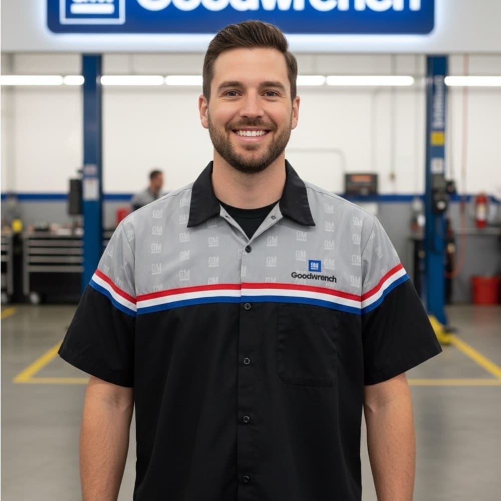 ★ GM Goodwrench Racing Stripe Work Shirt Uniform Men's XL - Thumbnail 6
