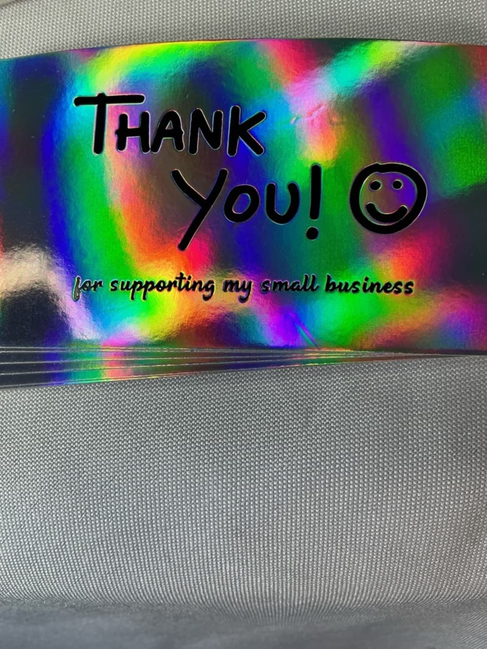 ★ 25 Holographic Thank You Cards Small Business Boutique Supplies