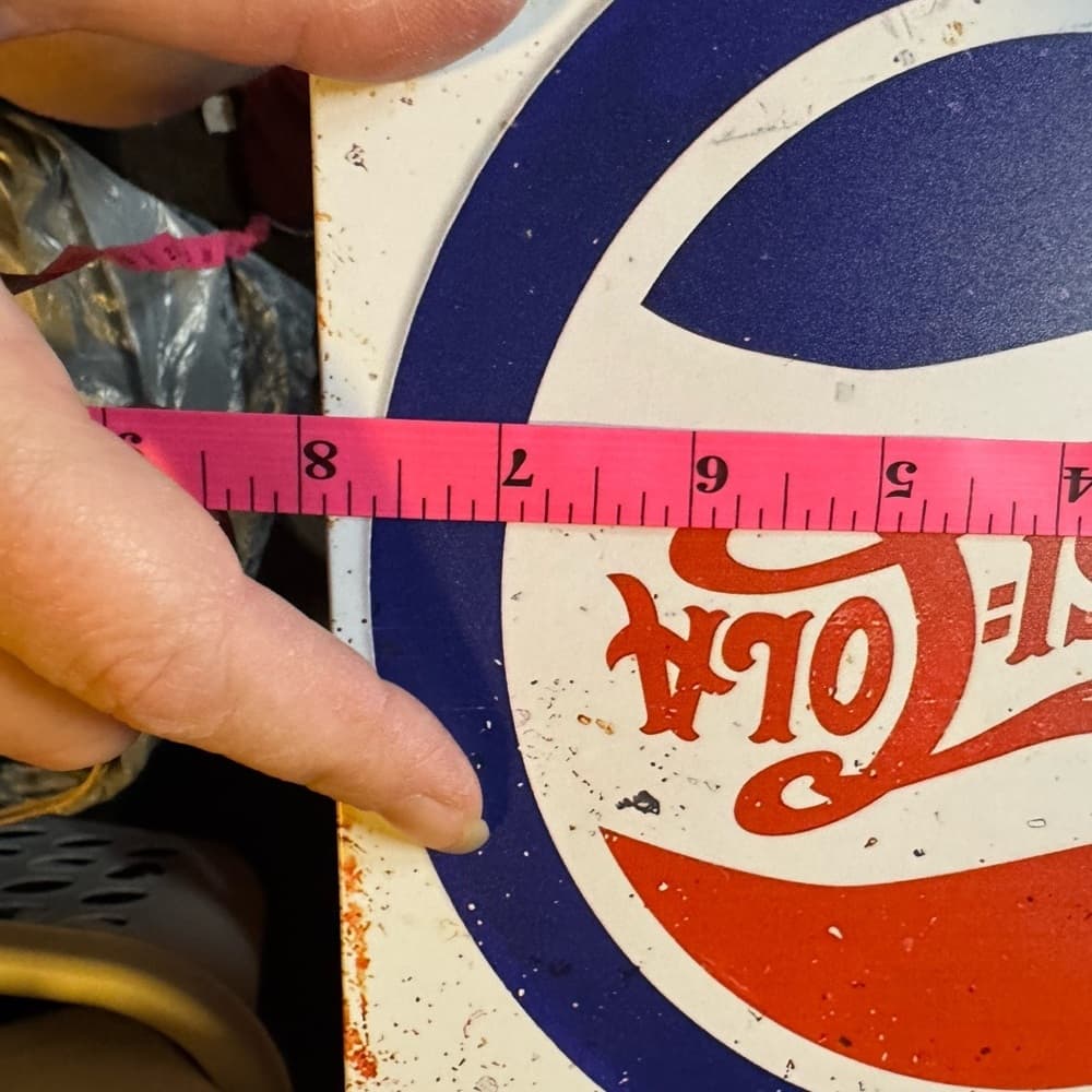 ★ Vintage Pepsi Cola Metal Advertising Sign Retro Soda Wall Decor - Thumbnail 5