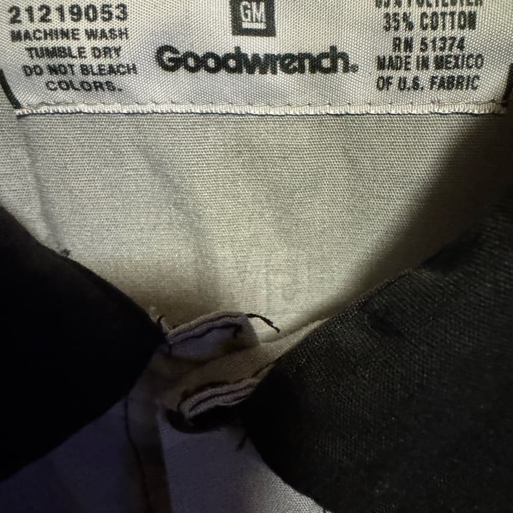 ★ GM Goodwrench Racing Stripe Work Shirt Uniform Men's XL - Thumbnail 2