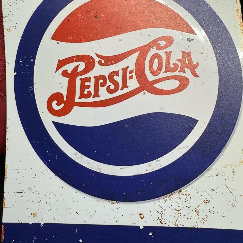 ★ Vintage Pepsi Cola Metal Advertising Sign Retro Soda Wall Decor - Thumbnail 10