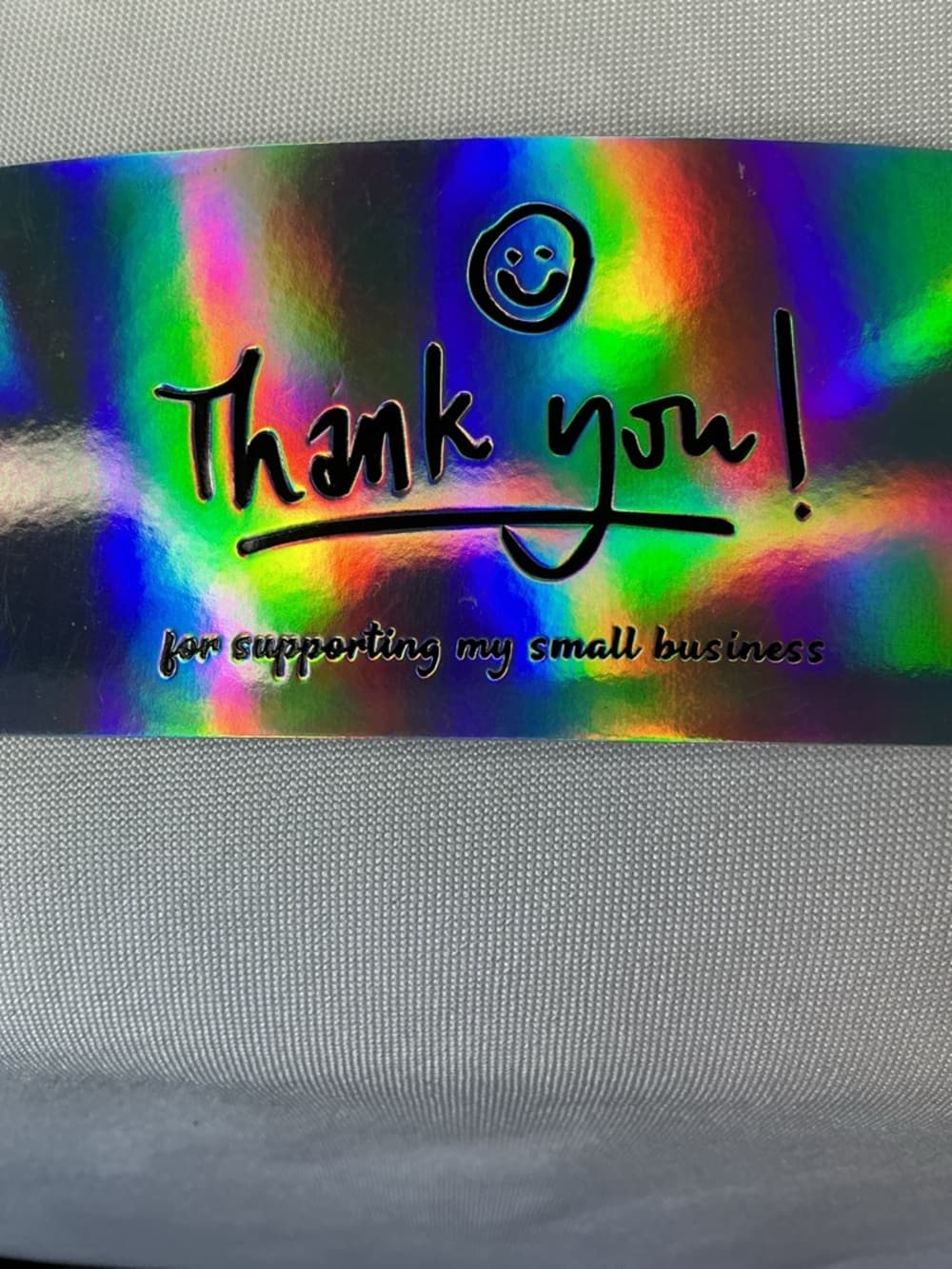 ★ 25 Holographic Thank You Cards Small Business Boutique Supplies - Thumbnail 4