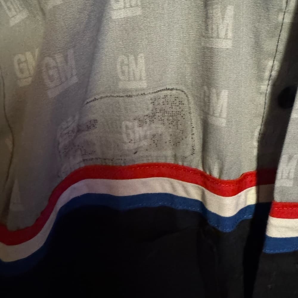 ★ GM Goodwrench Racing Stripe Work Shirt Uniform Men's XL - Thumbnail 4