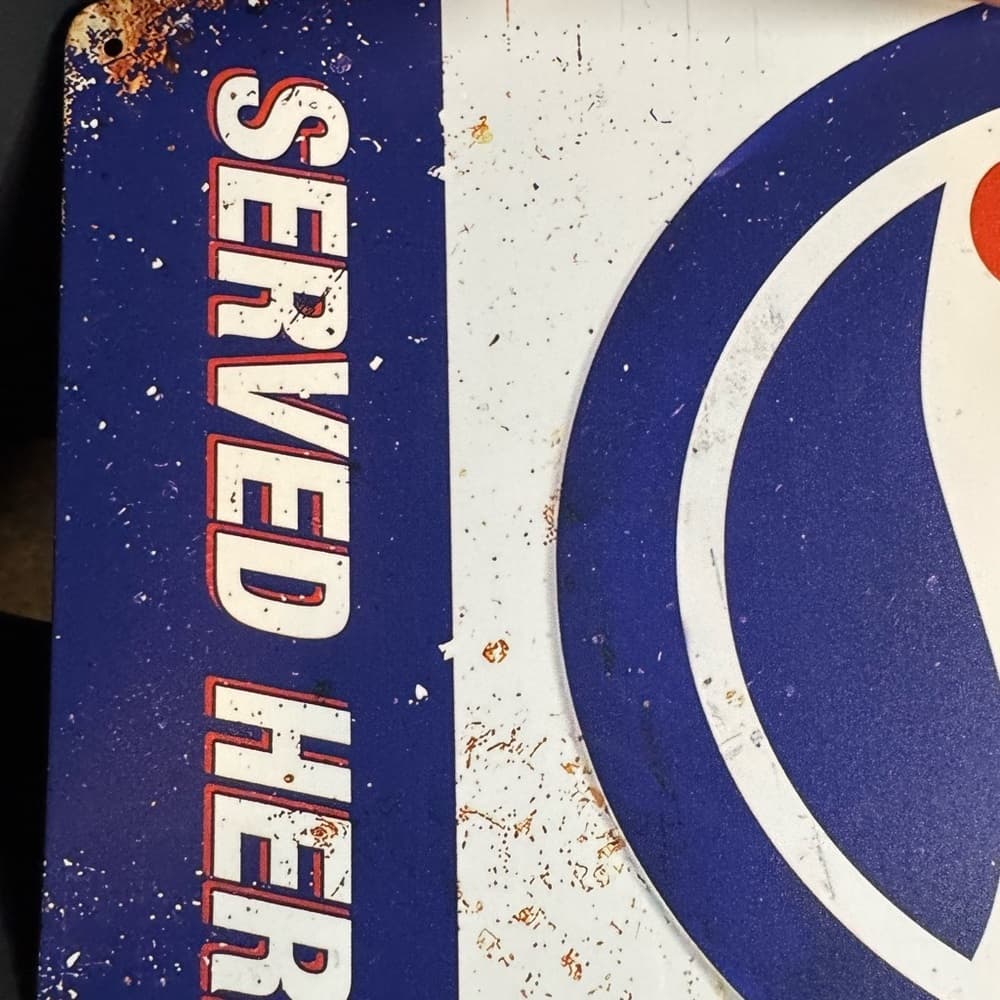 ★ Vintage Pepsi Cola Metal Advertising Sign Retro Soda Wall Decor - Thumbnail 2