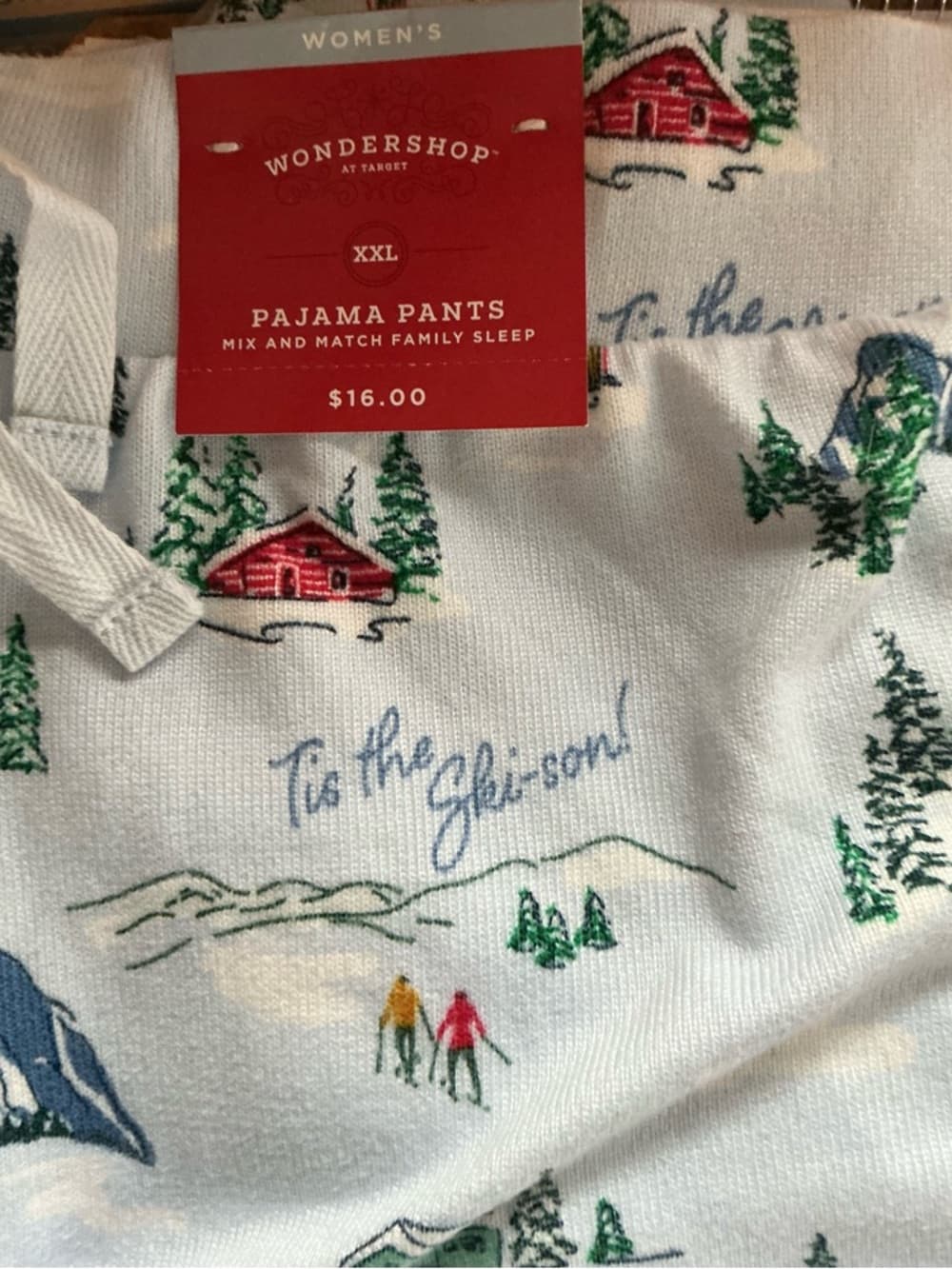 ★ NWT Wondershop Tis The Ski-son Pajama Pants XXL Holiday Lounge