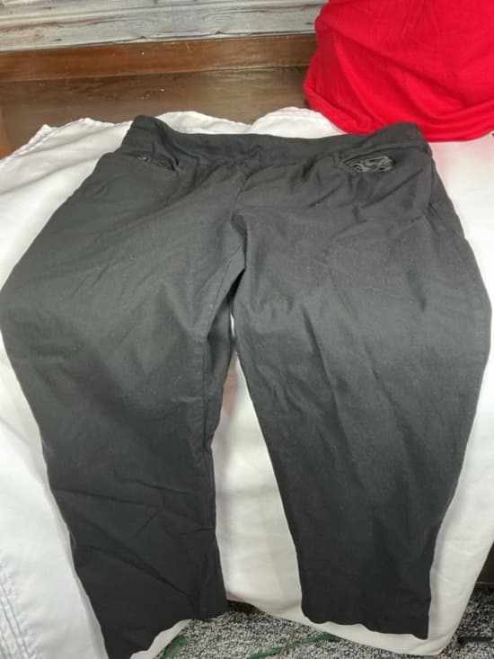 ★ Petite Black Pull-On Career Pants Stretch Office Slacks Large 12-14 - Thumbnail 5