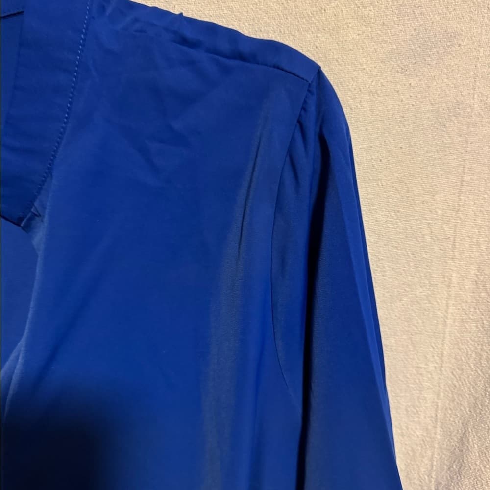 Elegant Blue Women's Top - Thumbnail 3