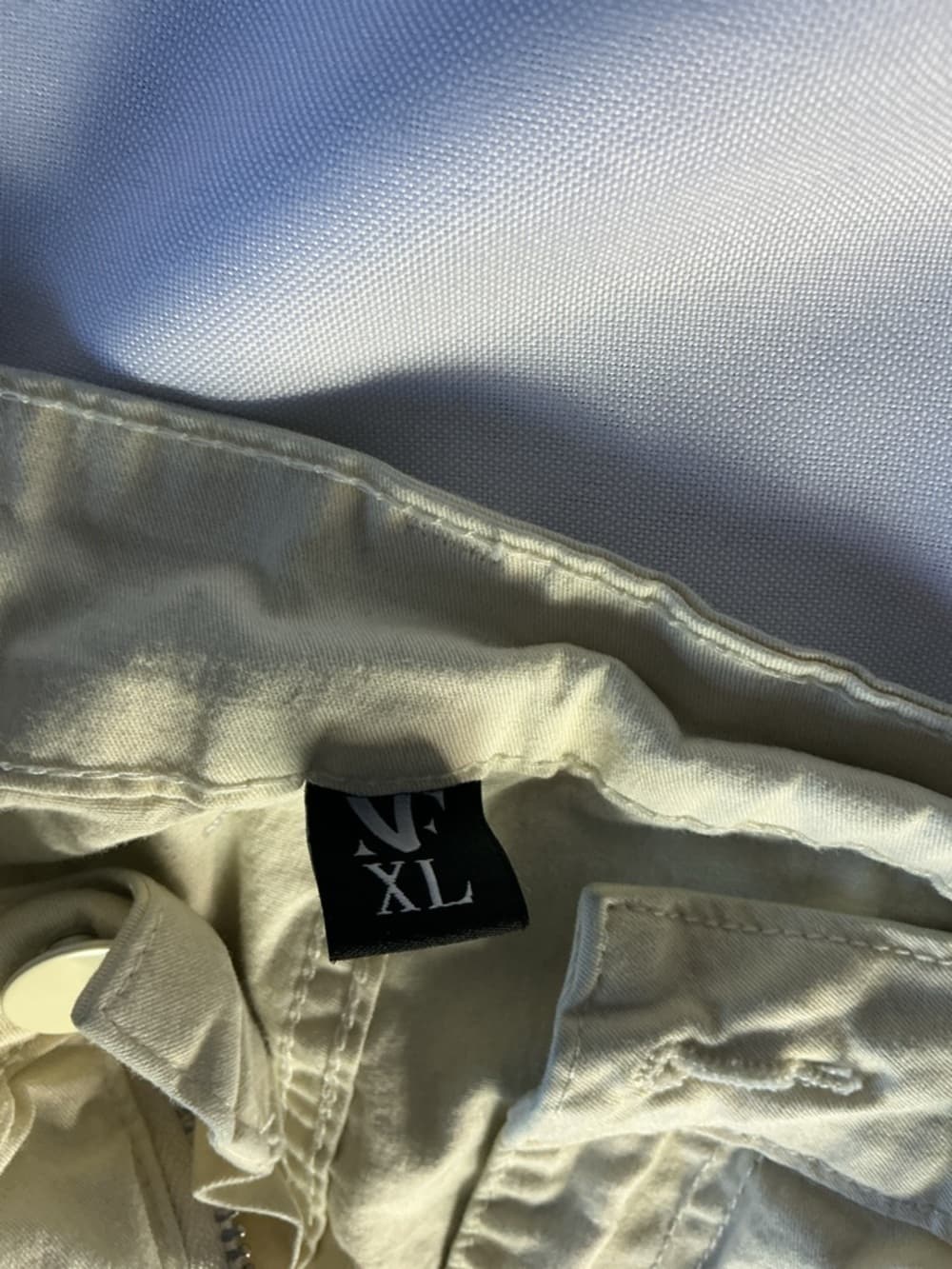 ★ White Cargo Pants Women's Elastic Waist Utility Casual Pants - Thumbnail 7