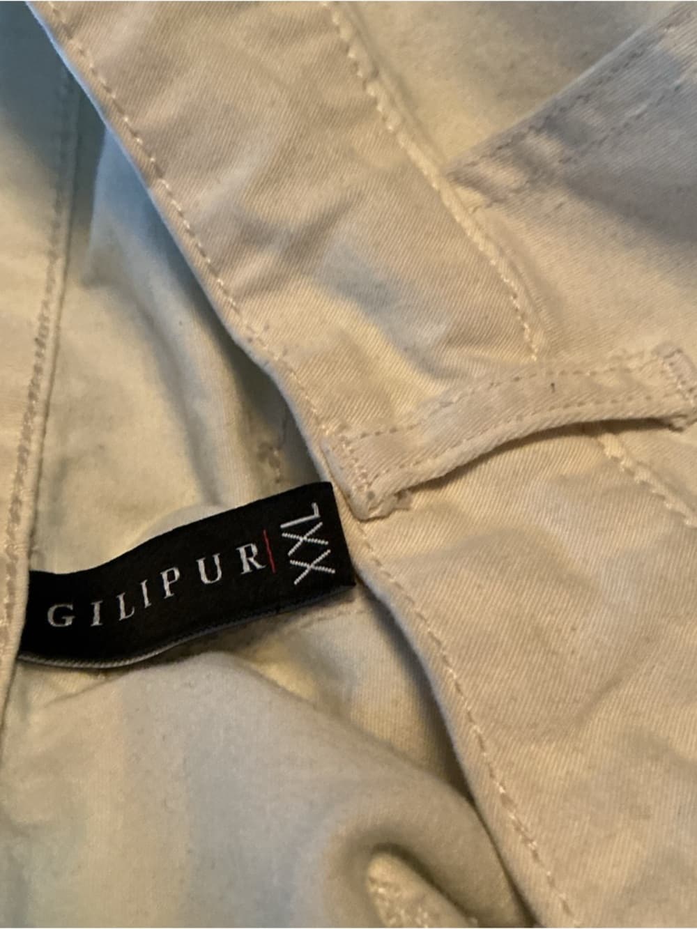 ★ White Cargo Pants Utility Pocket Casual Streetwear XXL - Thumbnail 6