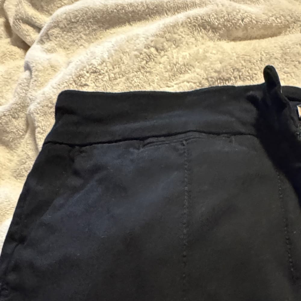 ★ Black Career Dress Pants Women's Size 30x27 Straight Leg Slacks - Thumbnail 2