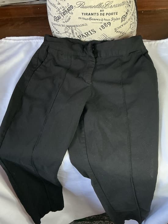 ★ Black Career Dress Pants Women's Size 30x27 Straight Leg Slacks - Thumbnail 7