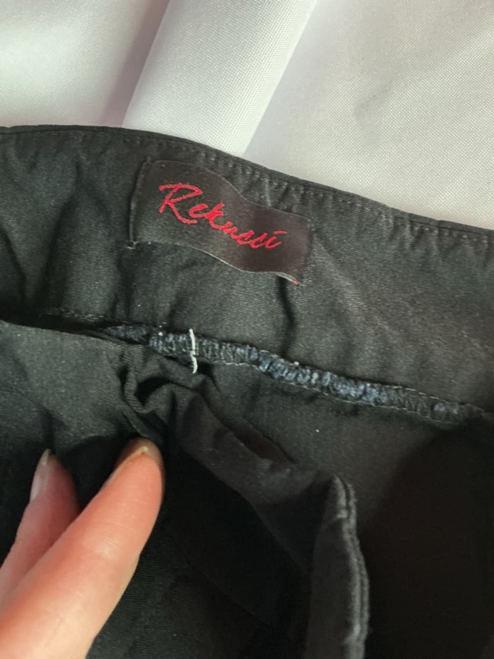 ★ Retucci Black Pull On Stretch Career Pants Tapered Size 12 - Thumbnail 6