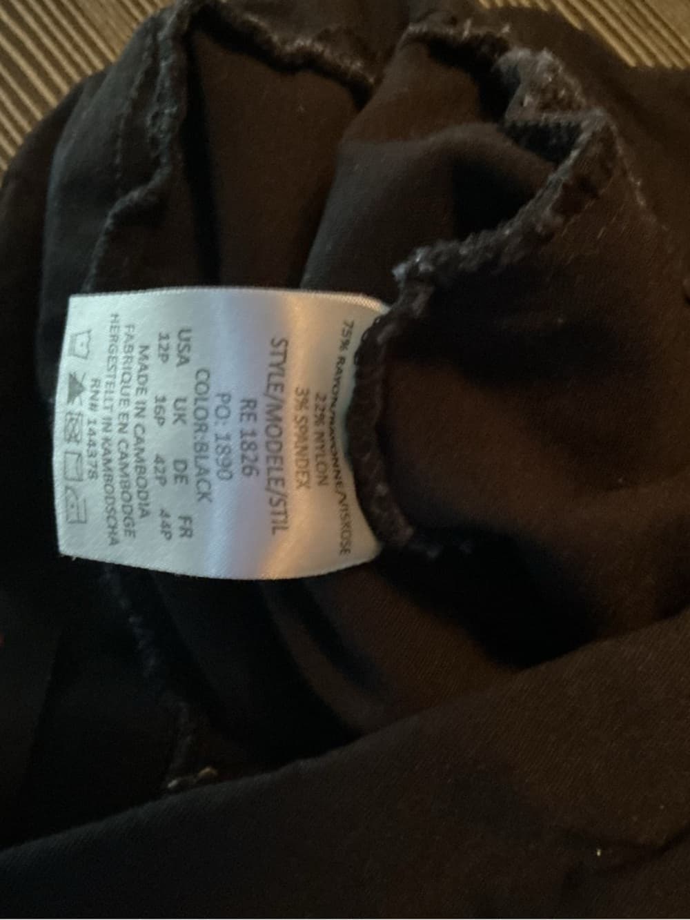 ★ Retucci Black Pull On Stretch Career Pants Tapered Size 12 - Thumbnail 5