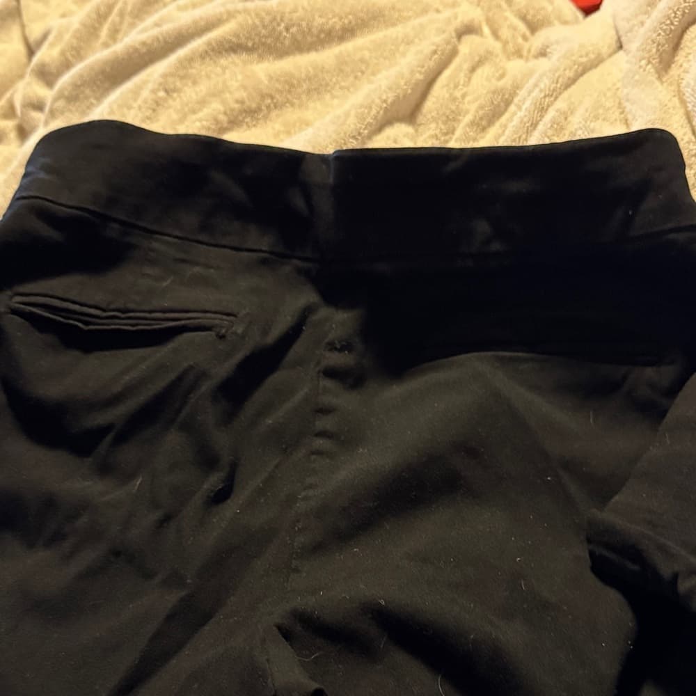 ★ Black Career Dress Pants Women's Size 30x27 Straight Leg Slacks - Thumbnail 3