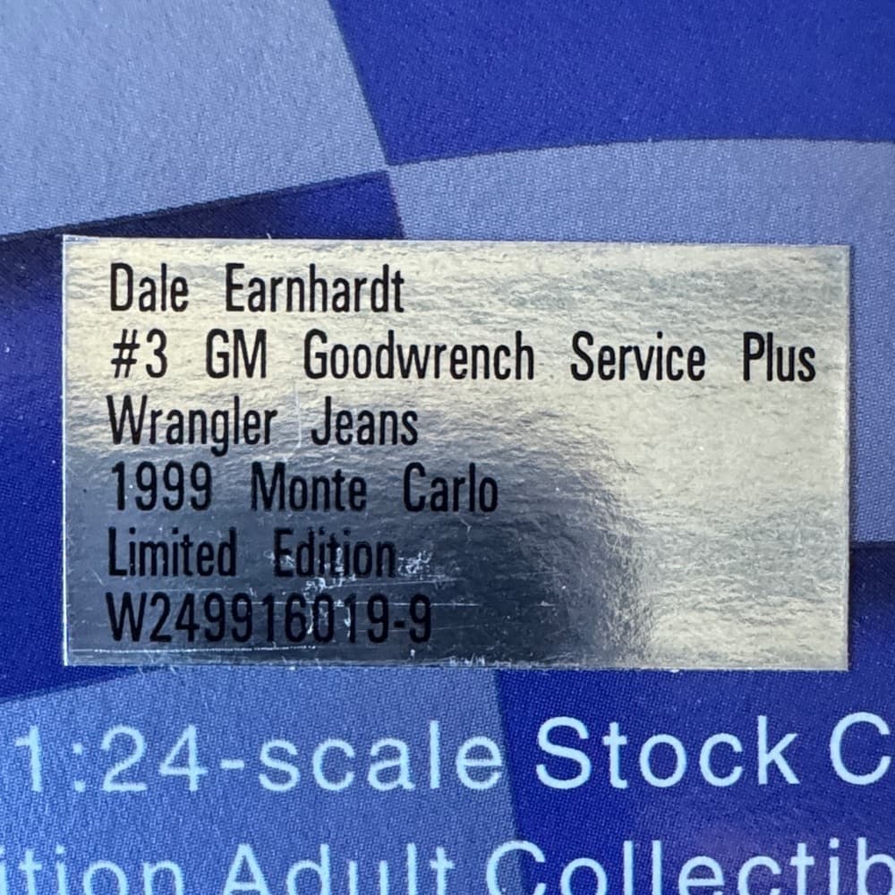 LIMITED ADDITION Wrangler Jeans Blue and Yellow NASCAR 1999 - Thumbnail 6