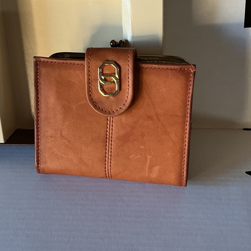 ★ Baronet Genuine Leather Wallet Brown Vintage Clutch Organizer NIB - Thumbnail 2