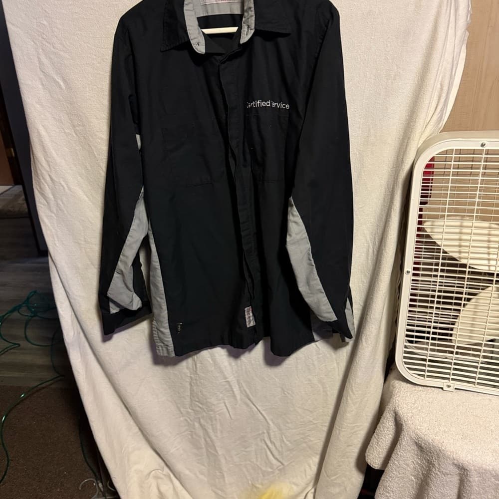 Men's Black and Gray Service Jacket - Thumbnail 7