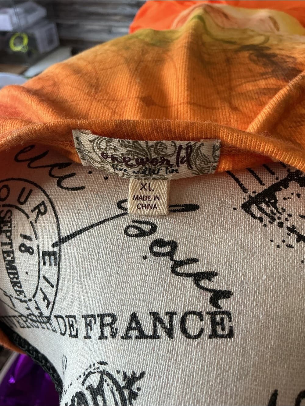 Fearless Adventurous Orange Ombre Women's Long-Sleeve Top