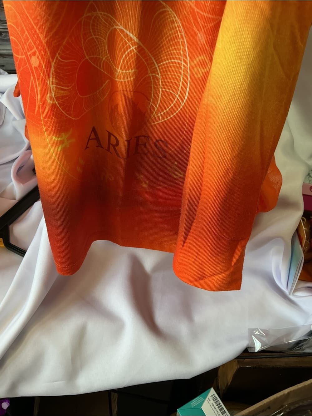 Fearless Adventurous Orange Ombre Women's Long-Sleeve Top - Thumbnail 6