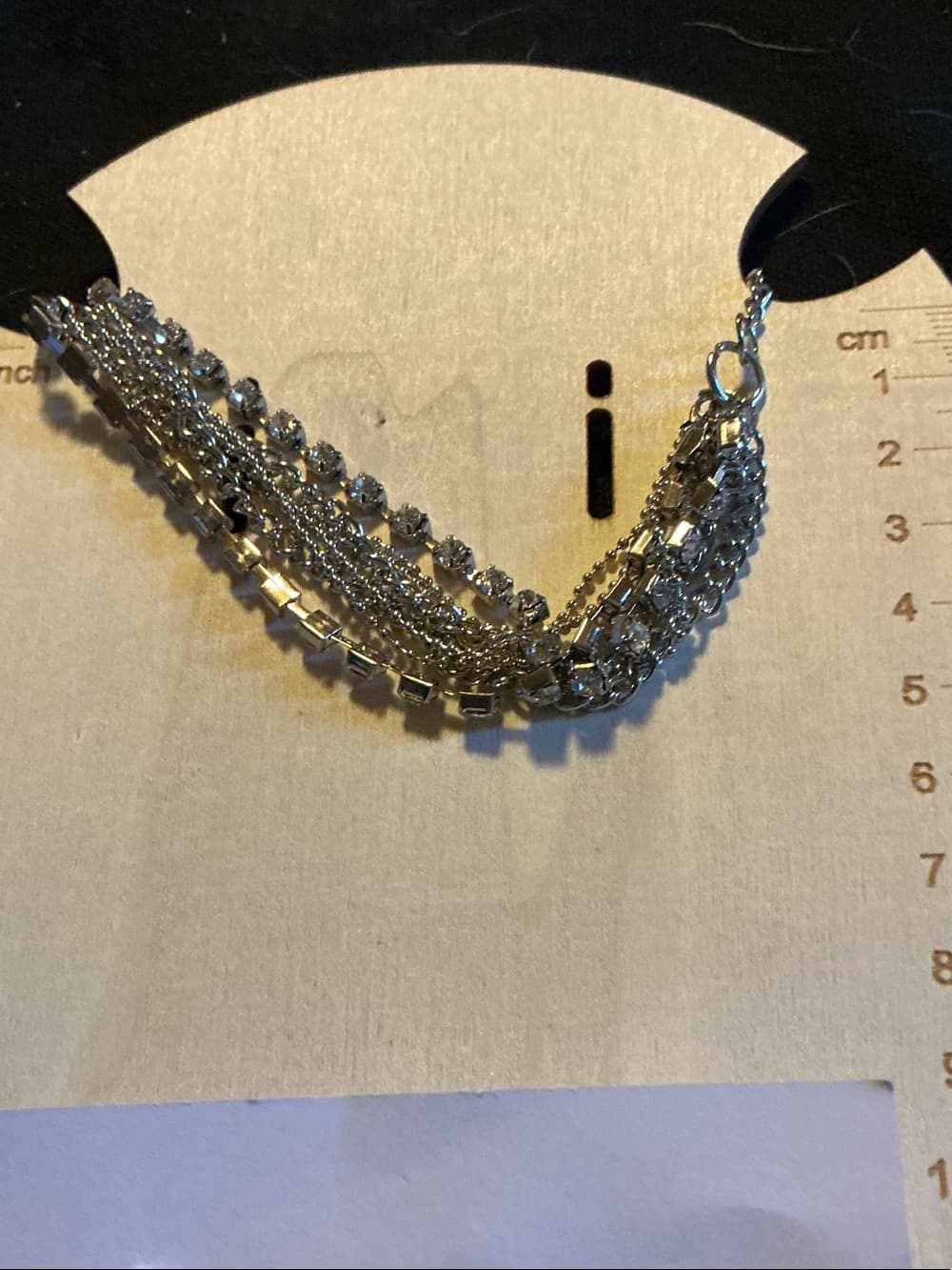 ★ Silver Tone Fringe Earrings & Layered Bracelet Set - Thumbnail 4