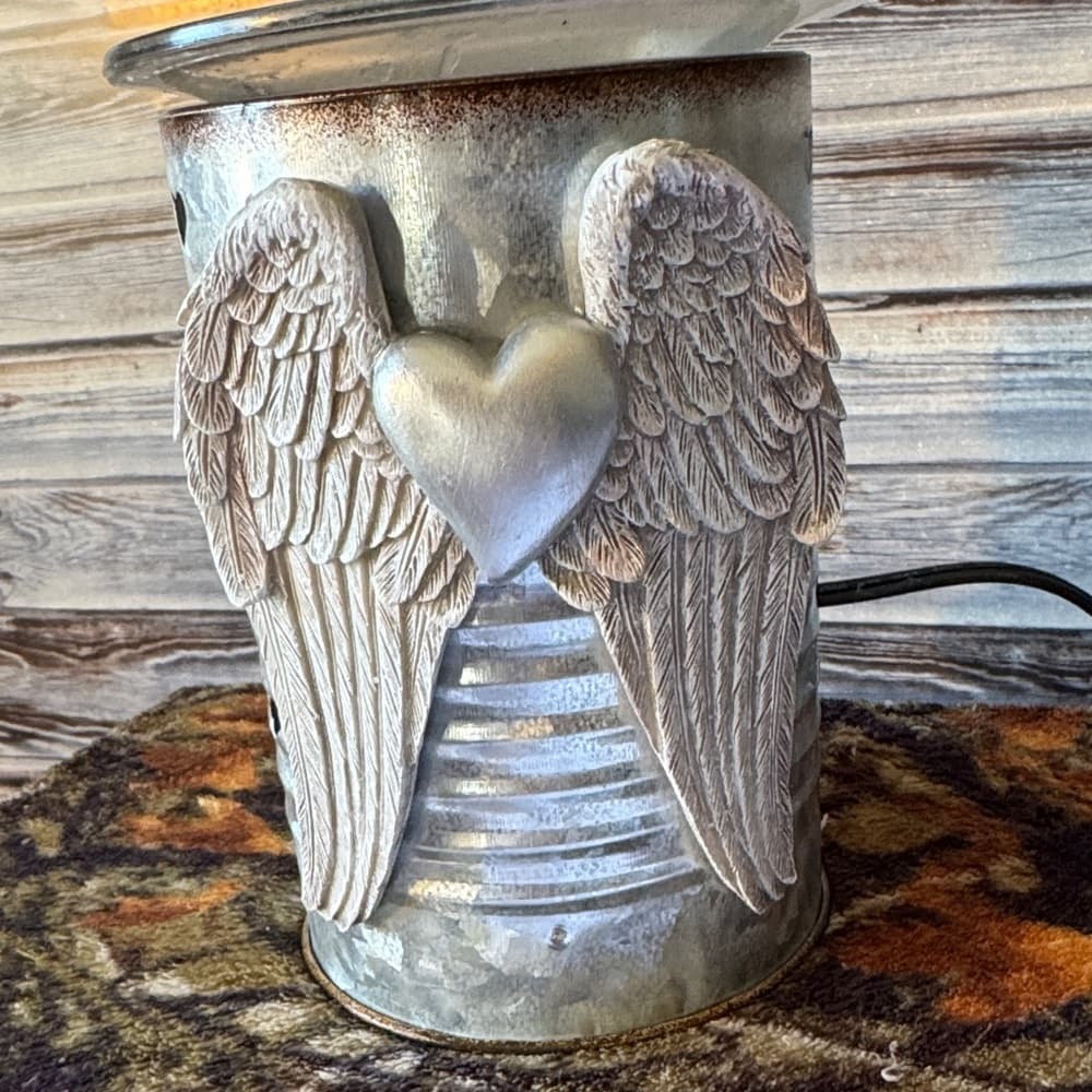 Silver Angel Wing Candle Warmer