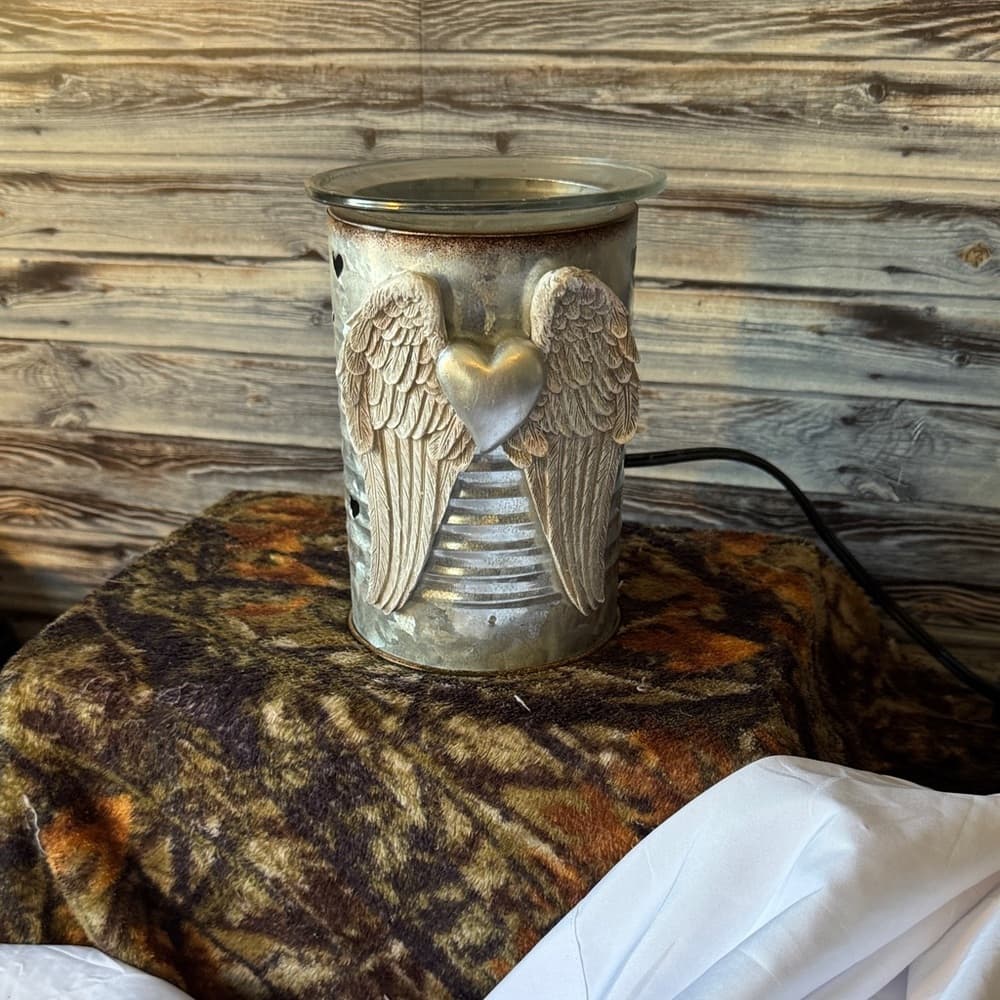 Silver Angel Wing Candle Warmer - Thumbnail 7
