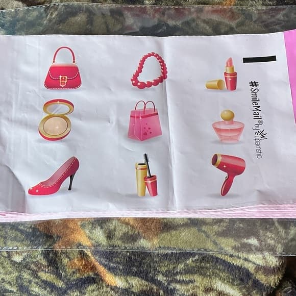 6x9 Lipstick & High Heel Poly Mailers Boutique Shipping Bags Cute Packaging - Thumbnail 2