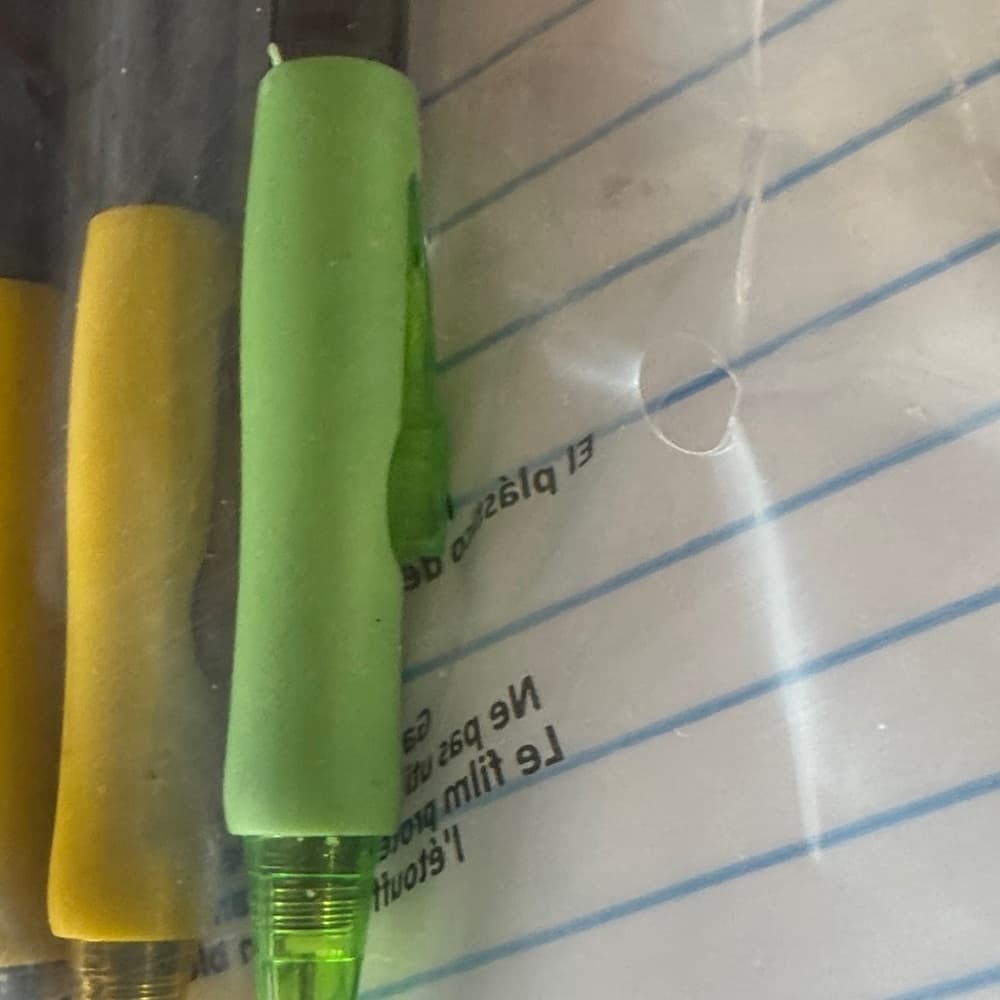 ★ Pack of 9 Green & Yellow Mechanical Pencils School Office Supplies - Thumbnail 2