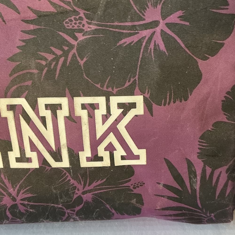 ⭐ Victoria’s Secret PINK Tropical Floral Cosmetic Bag Makeup Travel Pouch - Thumbnail 2