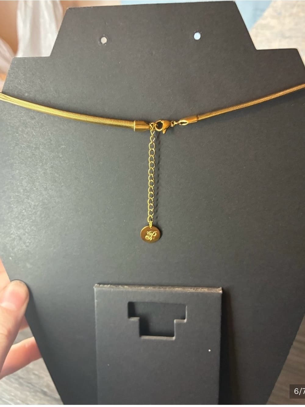 ★ Gold Snake Chain Knot Tassel Necklace Minimalist Statement - Thumbnail 5