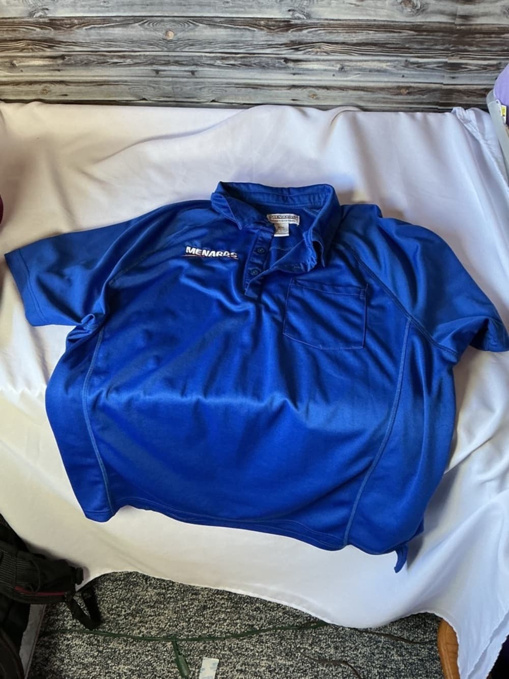 ★ Menards Blue Polo Shirt Women's 2X Embroidered Logo Work Uniform - Thumbnail 7