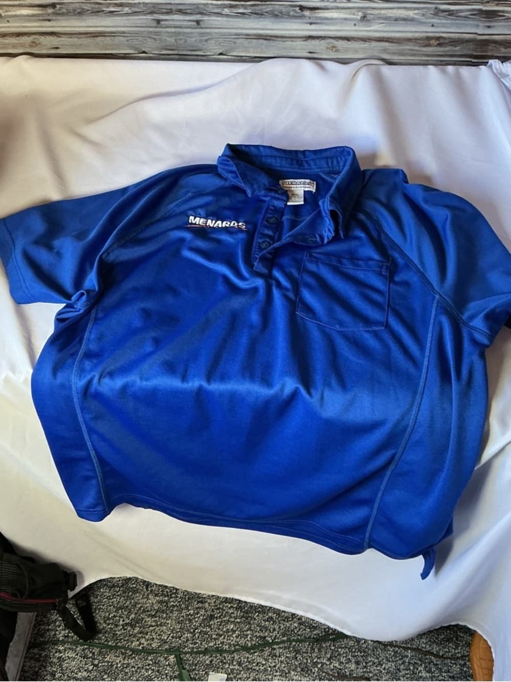 ★ Menards Blue Polo Shirt Women's 2X Embroidered Logo Work Uniform - Thumbnail 5
