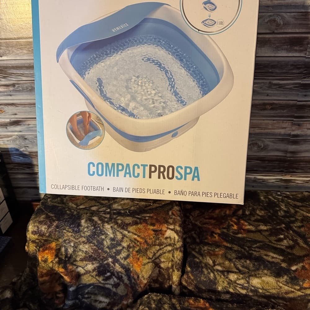 Homedics Massage Spa Footbath in Cream and Blue - Thumbnail 2
