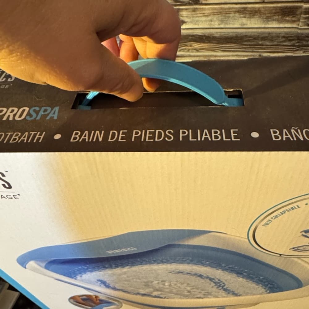 Homedics Massage Spa Footbath in Cream and Blue - Thumbnail 8