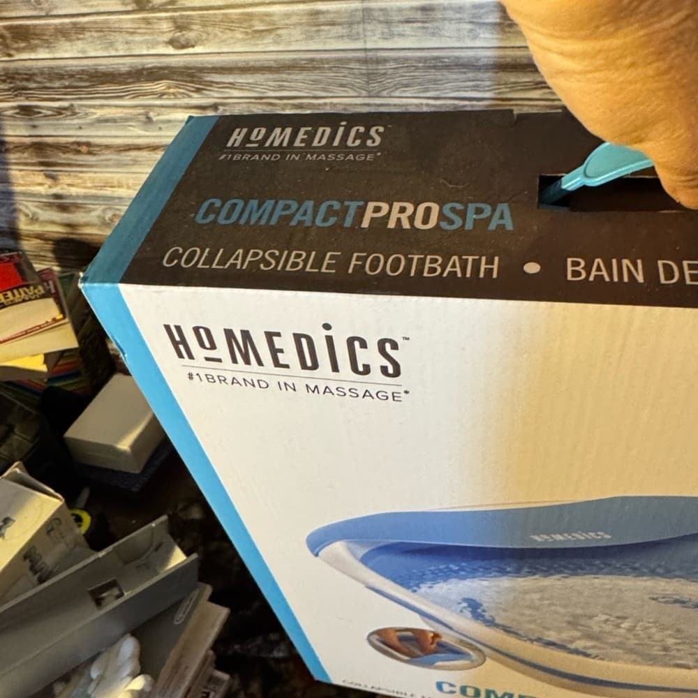 Homedics Massage Spa Footbath in Cream and Blue - Thumbnail 7