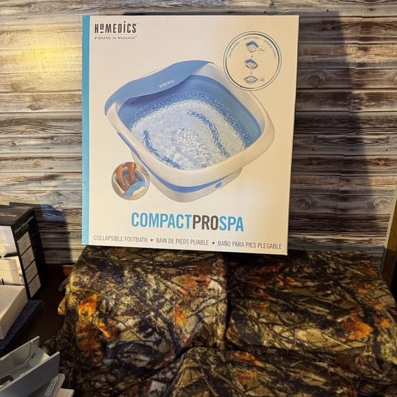 Homedics Massage Spa Footbath in Cream and Blue - Thumbnail 11