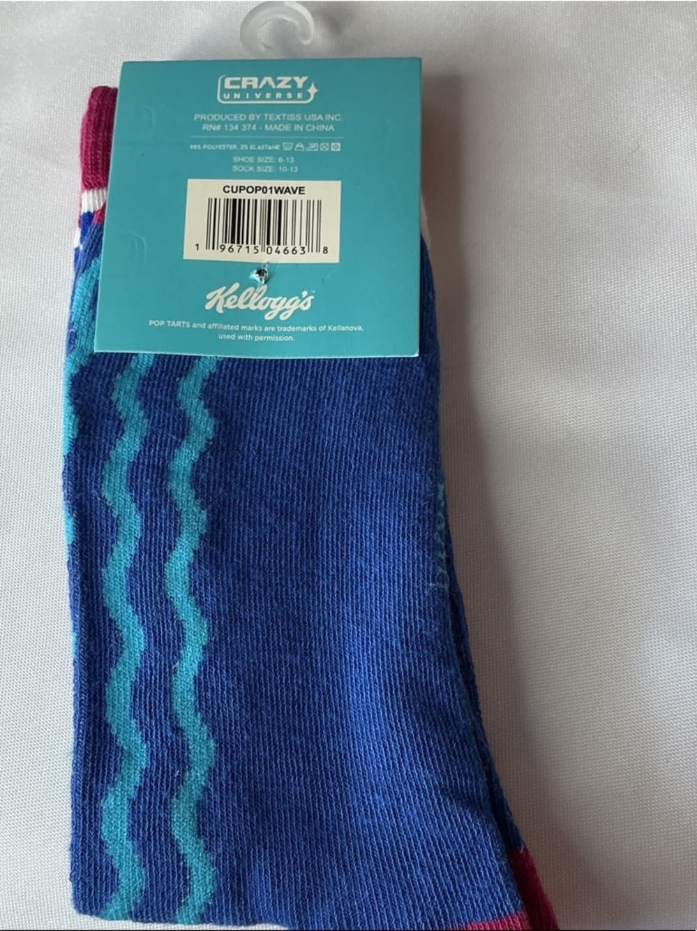 Pop Tarts Crew Socks Adult 6-13 Kellogg’s Retro Food Novelty - Thumbnail 2