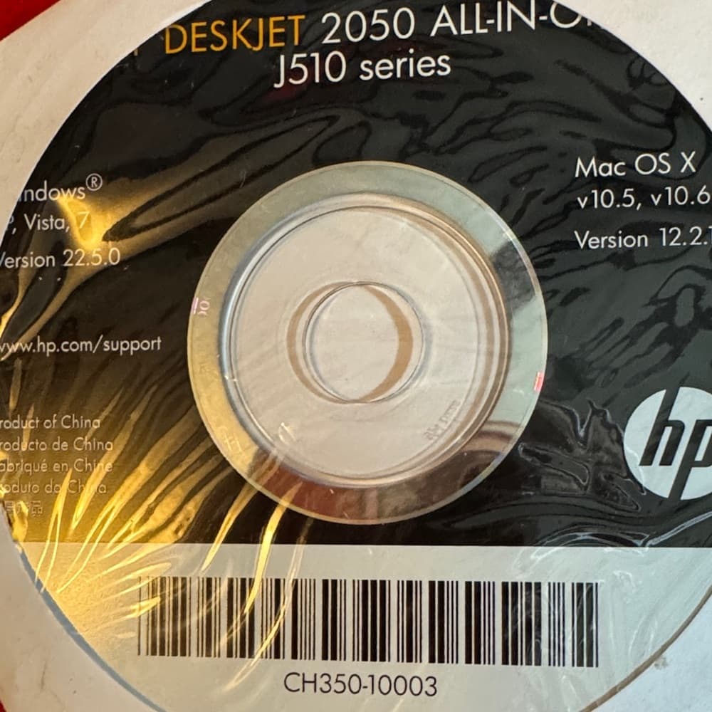 HP Deskjet 2050 J510 Series Software CD