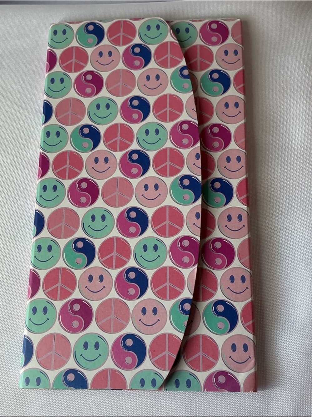 Smiley Face Retro Stationery Set Folder Notepad Sticky Notes Y2K - Thumbnail 4